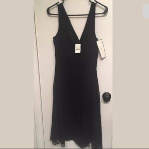 J Crew black silk dress